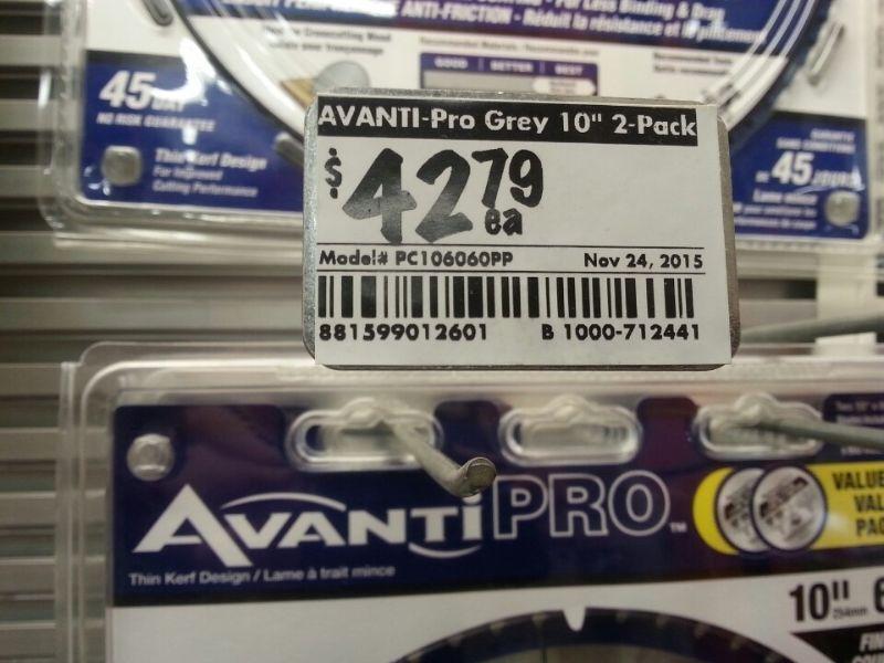 Big sale : Avant Pro fine finish blade