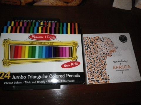 Coloring Book & Pencils