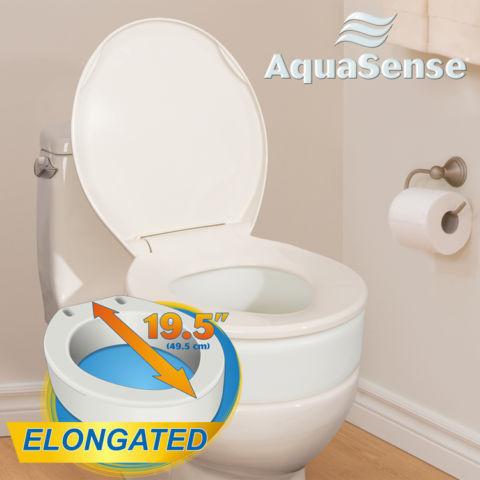 (New in Box) Aquasense Toilet Seat Riser, Elongated