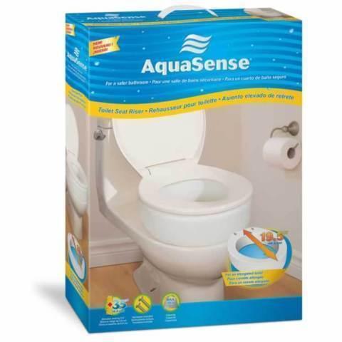 (New in Box) Aquasense Toilet Seat Riser, Elongated