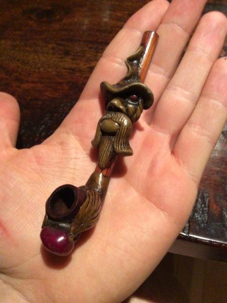 Wooden wizard pipe