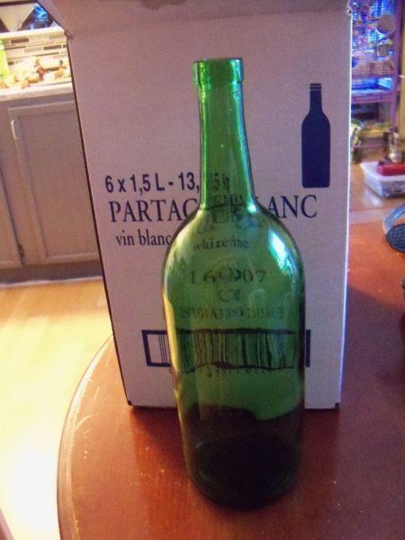 1.5 lt wine bottles SOLD PPU