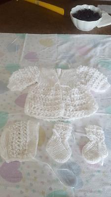 Hand knit baby sets