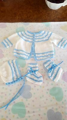 Hand knit baby sets