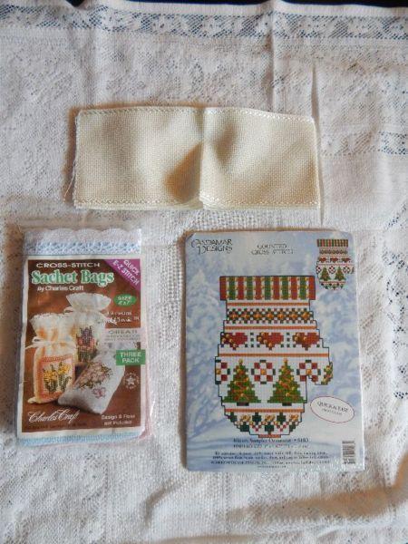 Misc Cross Stitch Items - kit, sachets, Bookmark