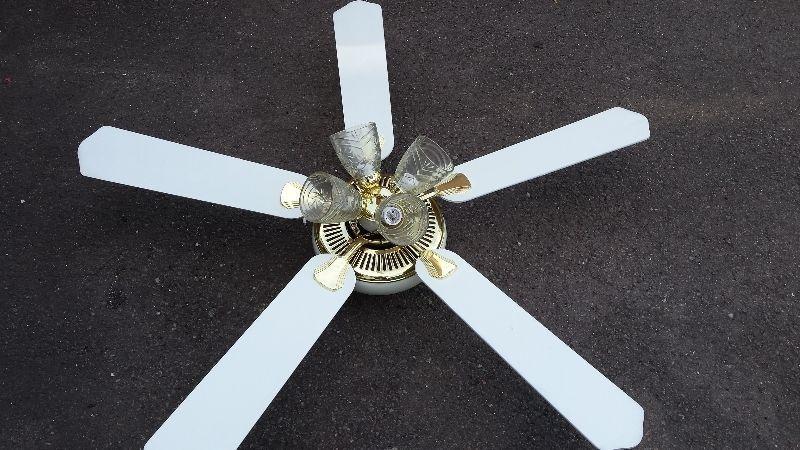 Ceiling Fan with 3 decorative lights