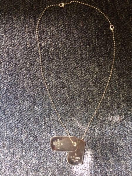 Gucci Dog Tags sterling silver