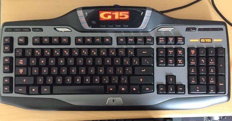 Logitech G15 gaming keyboard with backlit - $20