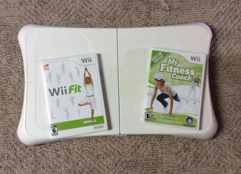 Wii Fit Board With 2 Games!