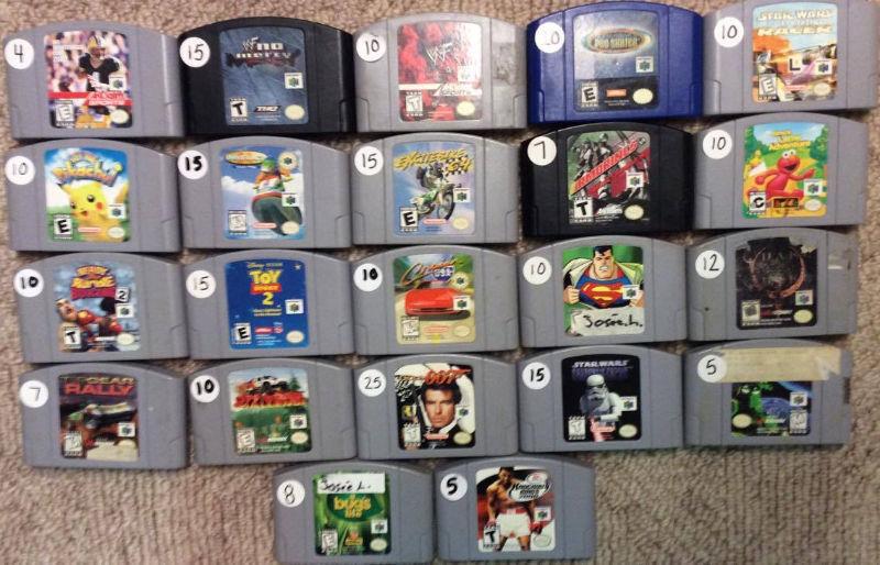Nintendo 64 Games!! Console!