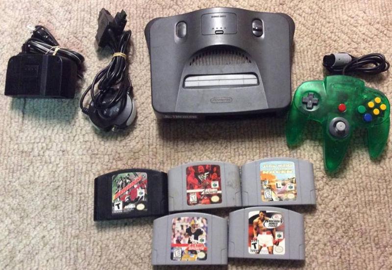 Nintendo 64 With Controller and 5 Games!