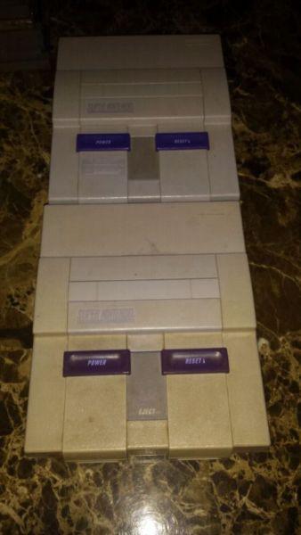 Super nintendo consoles and games for sale