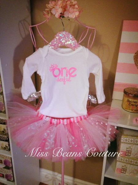 First Birthday tutu set