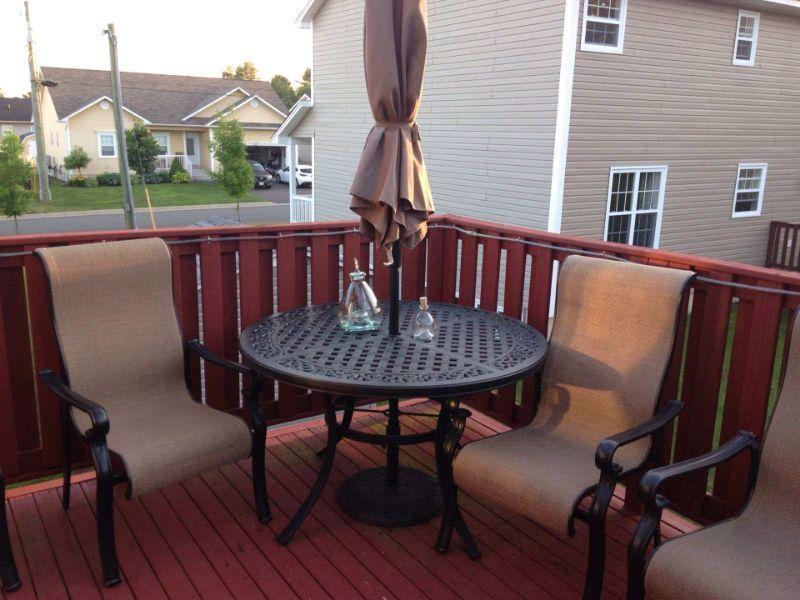 As new patio set