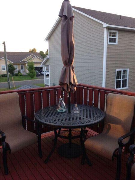 As new patio set