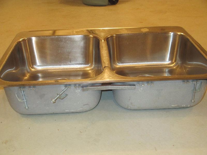Double Sink, Stainless Steel