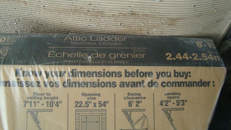 werner ceiling wood attic ladder new unopened in package