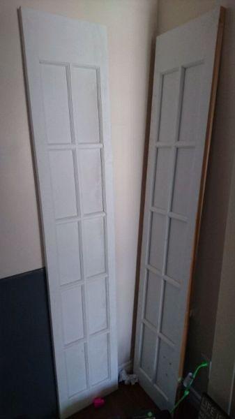 French door with hardware
