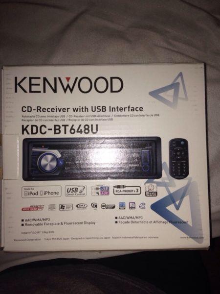 Kenwood stereo deck in original box, 60$