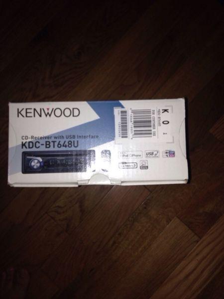Kenwood stereo deck in original box, 60$
