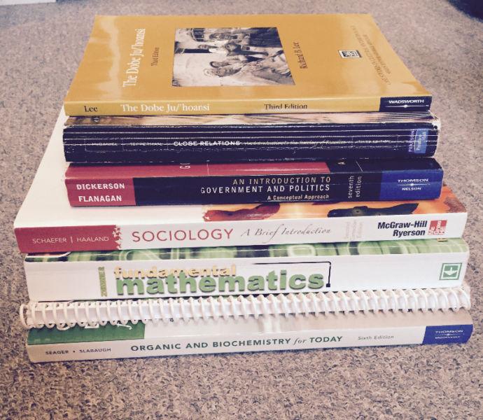 Various MUN course Textbooks