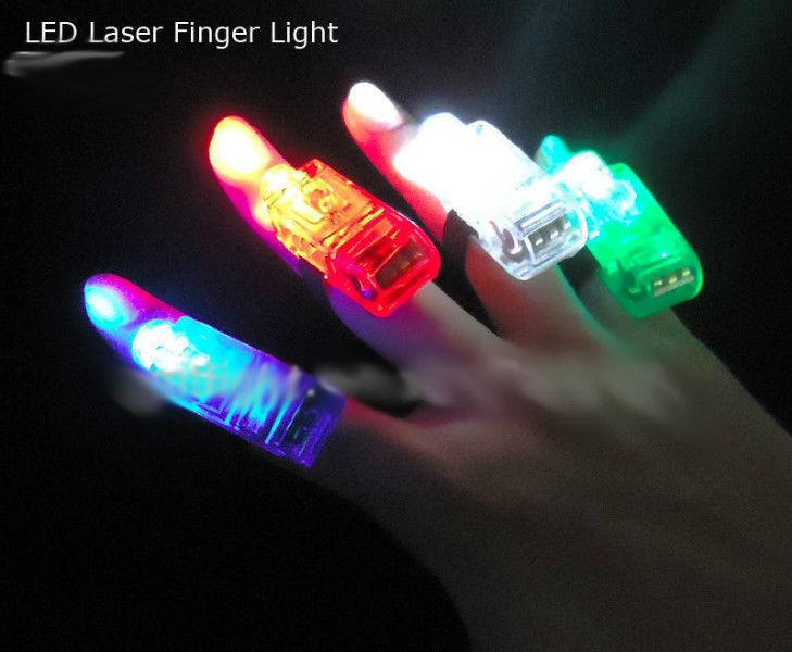 LED LASER FINGER LIGHTS 4 COLORS 100PCS