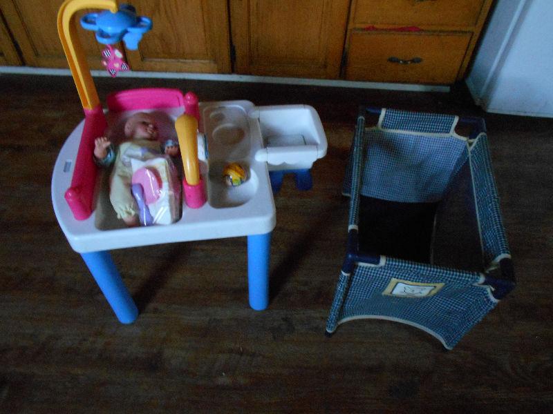 doll nursery and playpen