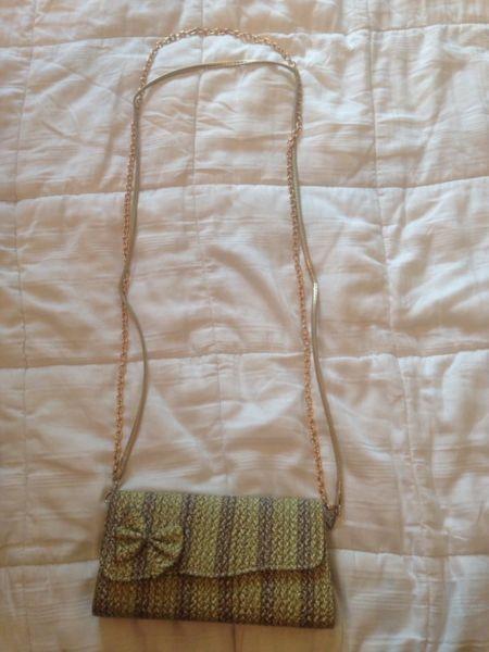 Never used purse with two choices of strap