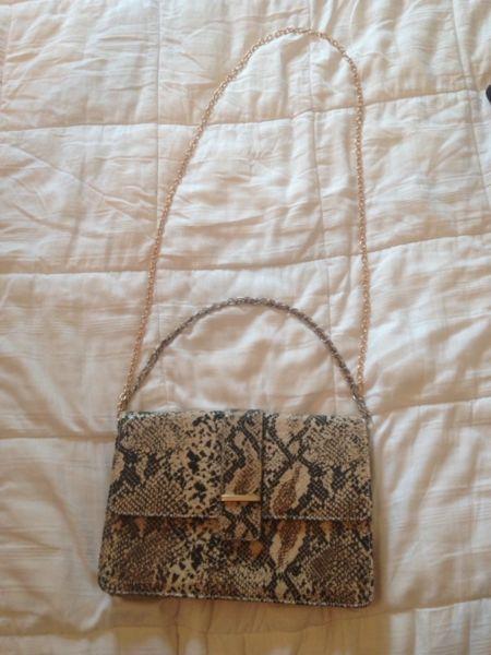 Never used snakeskin purse