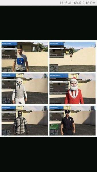 GTA 5 MODDED ACCOUNTS WORKS FOR ALL CONSOLES $20