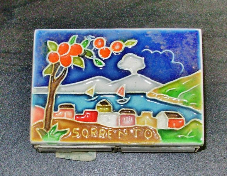 Vintage Ceremic Sorrento Collectible Matchbox