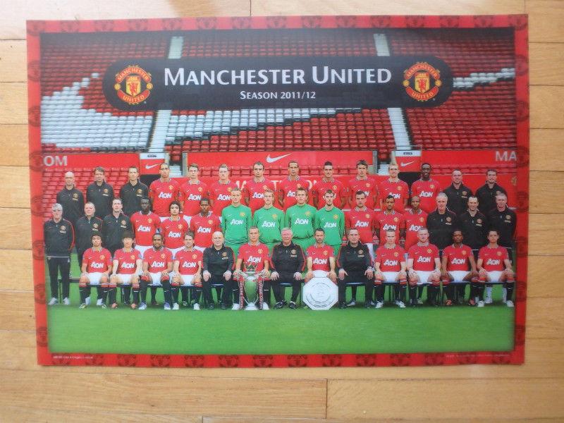 2011/2012 Manchester United Soccer Team Poster in 3D - 26