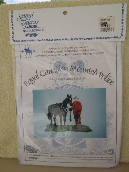 RCMP Horse & Rider- Cross Stitch Kit - NEW