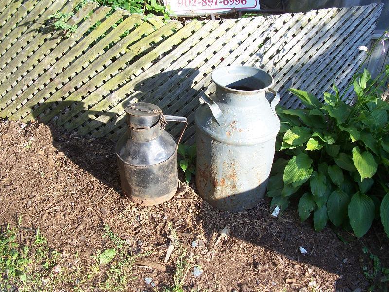 Antique Milk and Cream Can - Decorative Only NO BOTTOMS