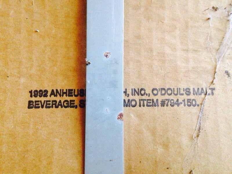 Original Vintage Odouls Beer Pub Sign, 19.5
