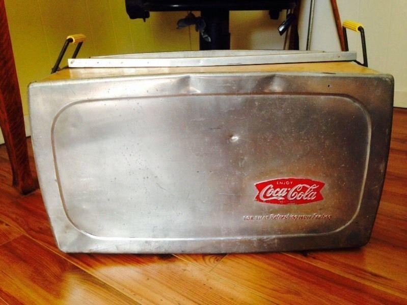 Vintage Aluminum 1960's Coca Cola Cooler