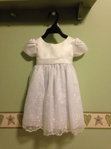 Tiny bridal attendant dress... or older infant Baptism dress!