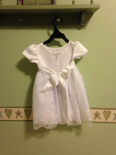 Tiny bridal attendant dress... or older infant Baptism dress!