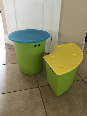 Ikea Table & Chair Storage Combo