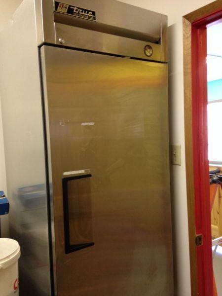 True Commercial Stainless Steel Freezer and matching Fridge