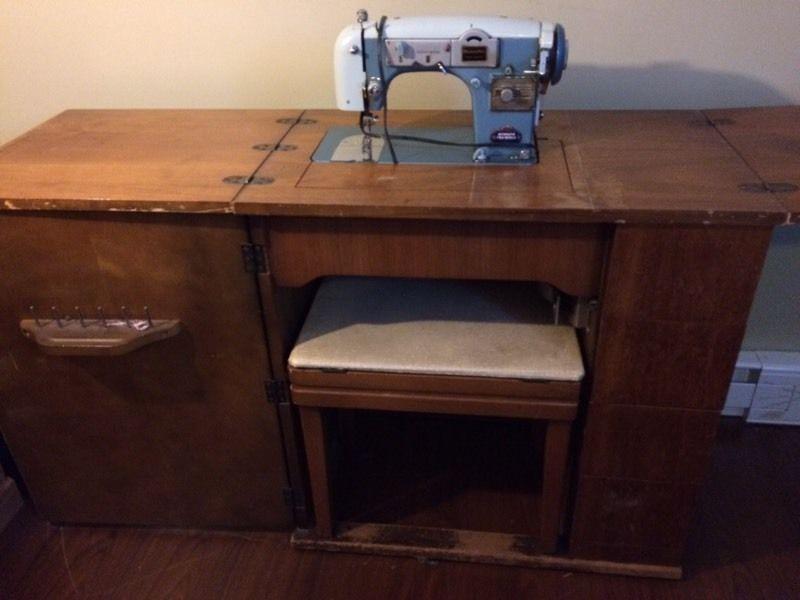 Free vintage sewing machine cabinet