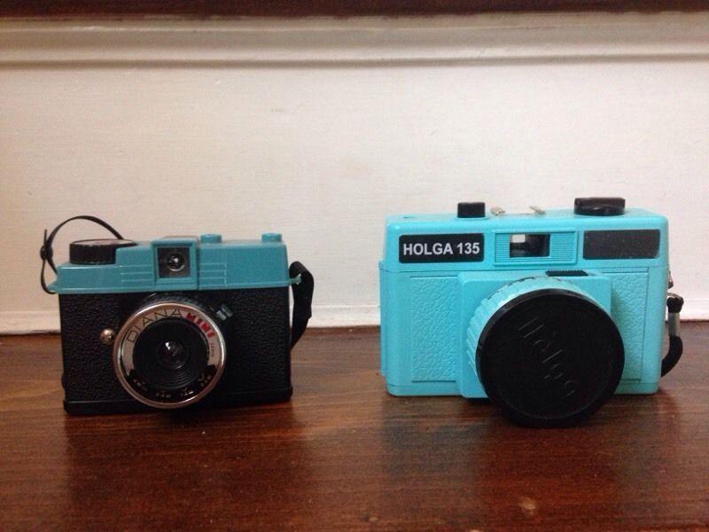 Diana mini and Holga film camera