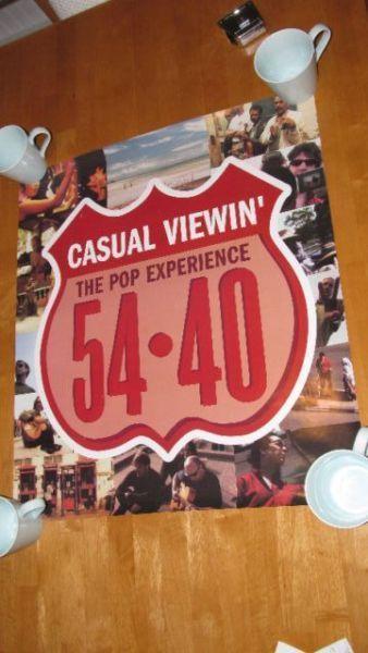 54-40 Casual Viewin' (2000) - large poster - only $2