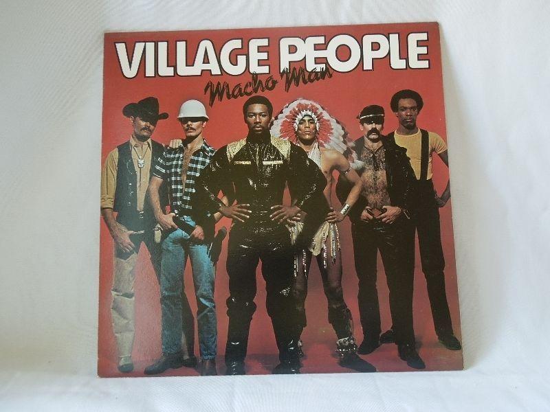 The Village People - LP vinyl records (3) Albums Plus Poster