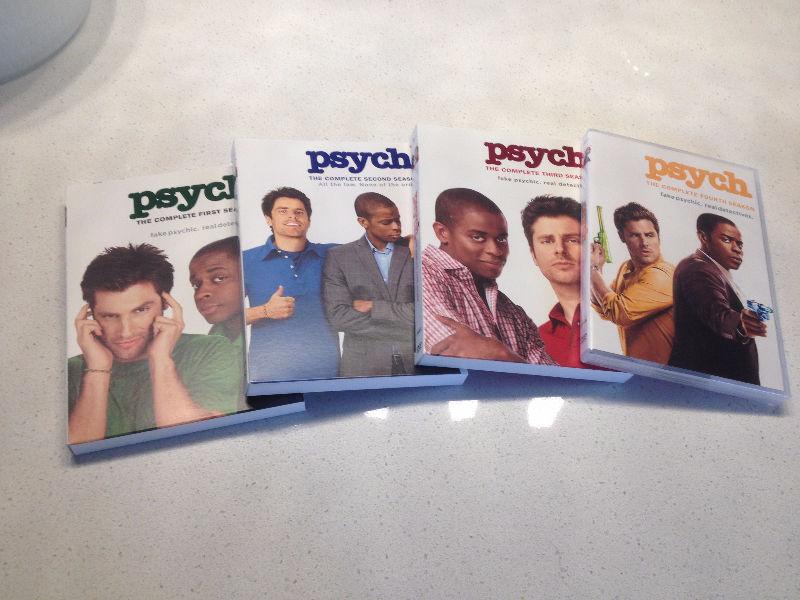 Psych - seasons 1-4 (DVD)