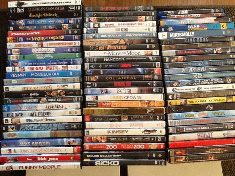DVD's and Blu-Ray's $3.00 each. Box sets $5.00