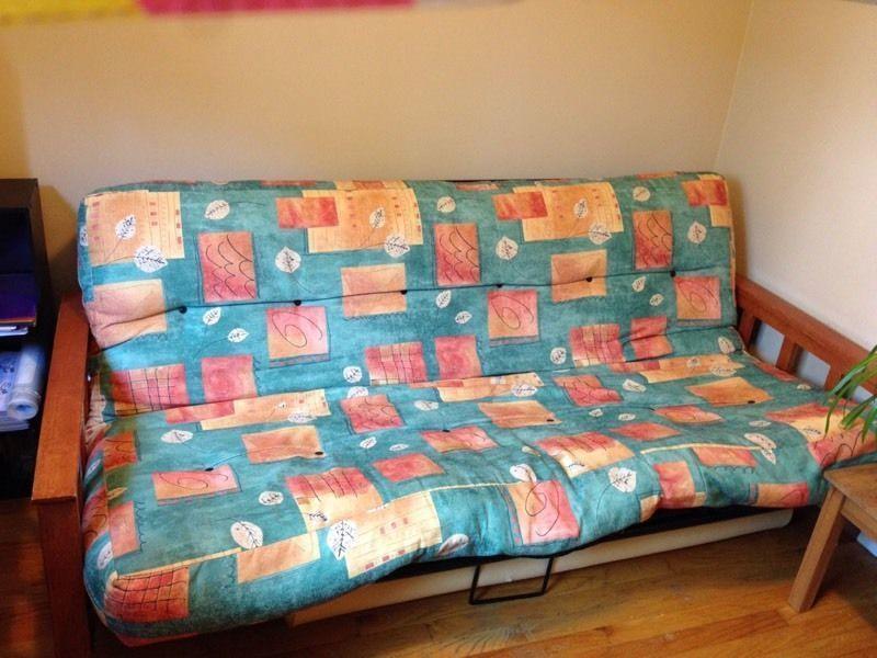 Colourful futon