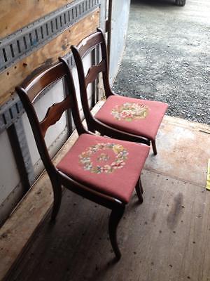 Two Like New! Solid Mahogany Chairs!