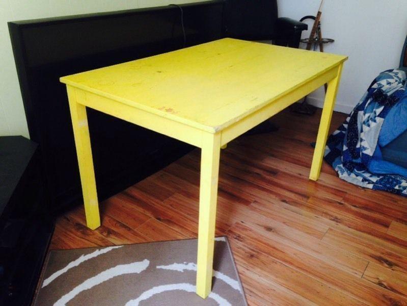 Solid Pine Kitchen Table, 46.5