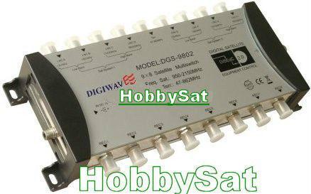 9x8 DGS-9802 multiswitch with power supply Digiwave